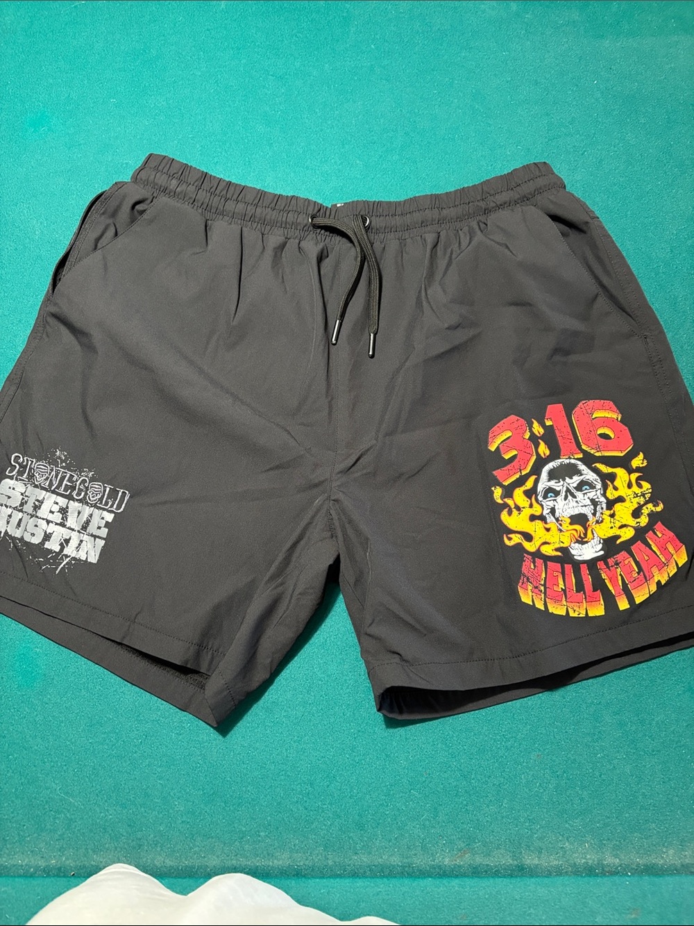 WWE x Shoe Palace Stone Cold Steve Austin 316 Shorts , 2XL , $24